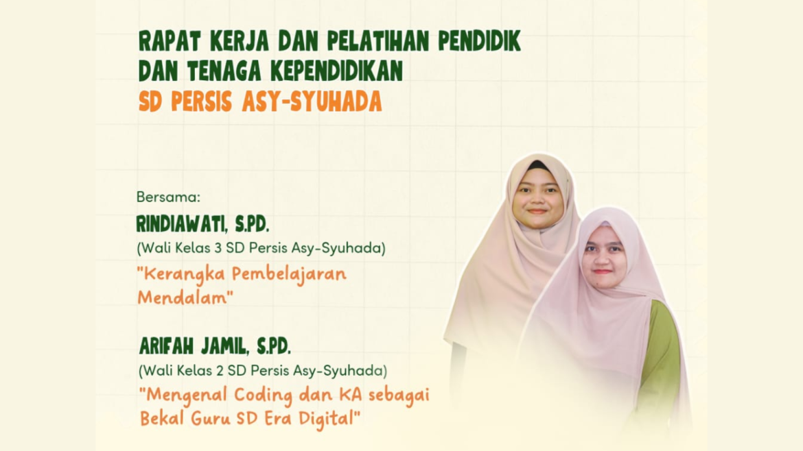 Rapat Kerja dan Pelatihan Pendidik dan Tenaga Kependidikan SD Persis Asy-Syuhada – Day 2